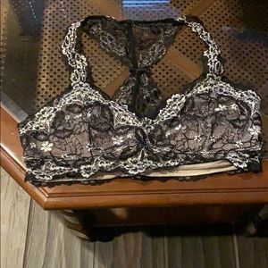 Black lace bralette